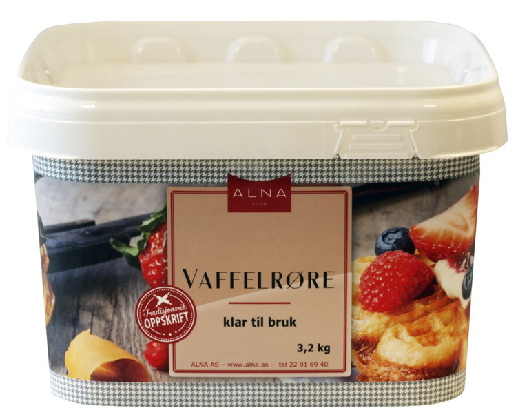 Vaffelrøre bøtte    3,2 kg