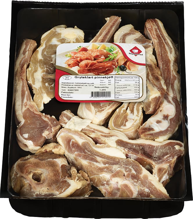 Pinnekjøtt gryteklart 8xca1kg fr  kg