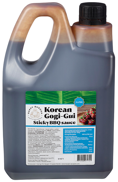 Korean gogi-gui sticky bbq sauce   2l