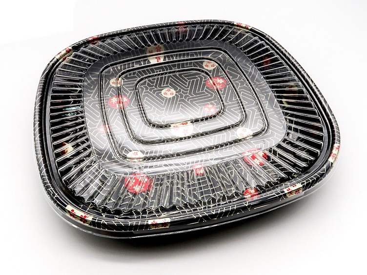 Sushi trays wl-c25 sakura (60+ bit)   100stk
