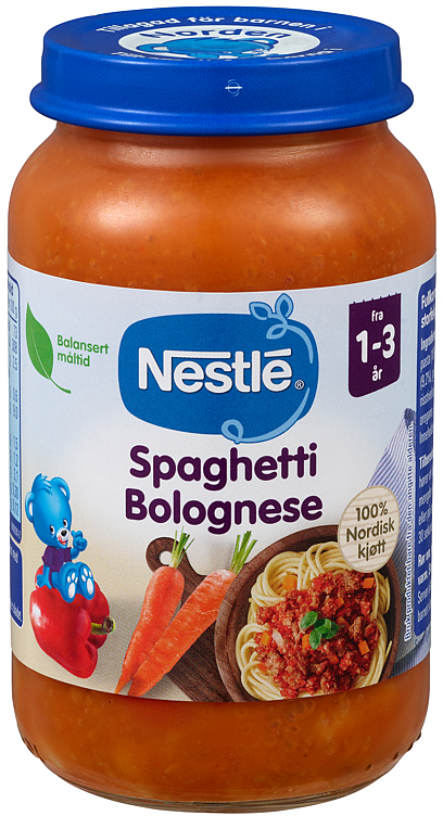 Naturnes spaghetti bolognese 1-3y 220g