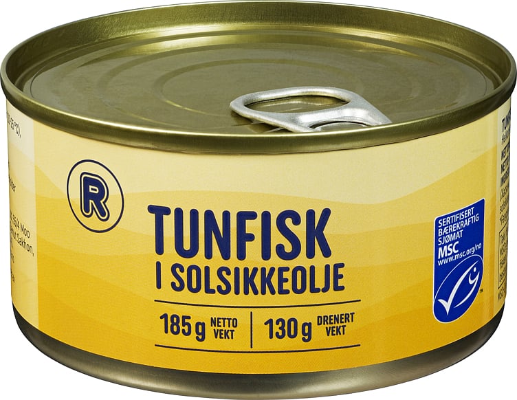 Tuna in sunflower oil msc  185g