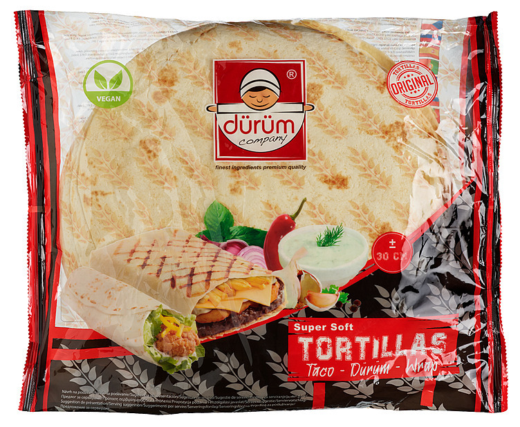 Tortilla durum 30cm  18stk