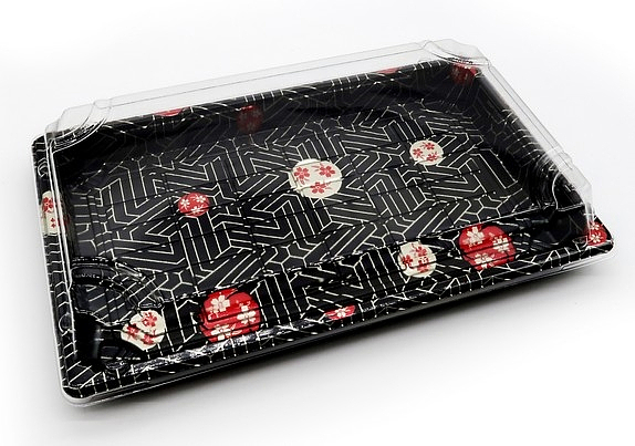 Sushi trays wl-09 sakura (14-16 bit)   300stk