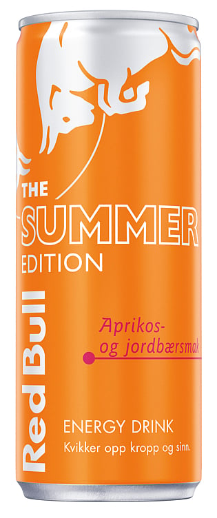 Red bull energidrikk summer edn aprikos og jordbær  24x250ml