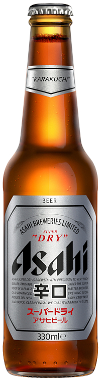 Asahi super dry fl   5%   24x33cl