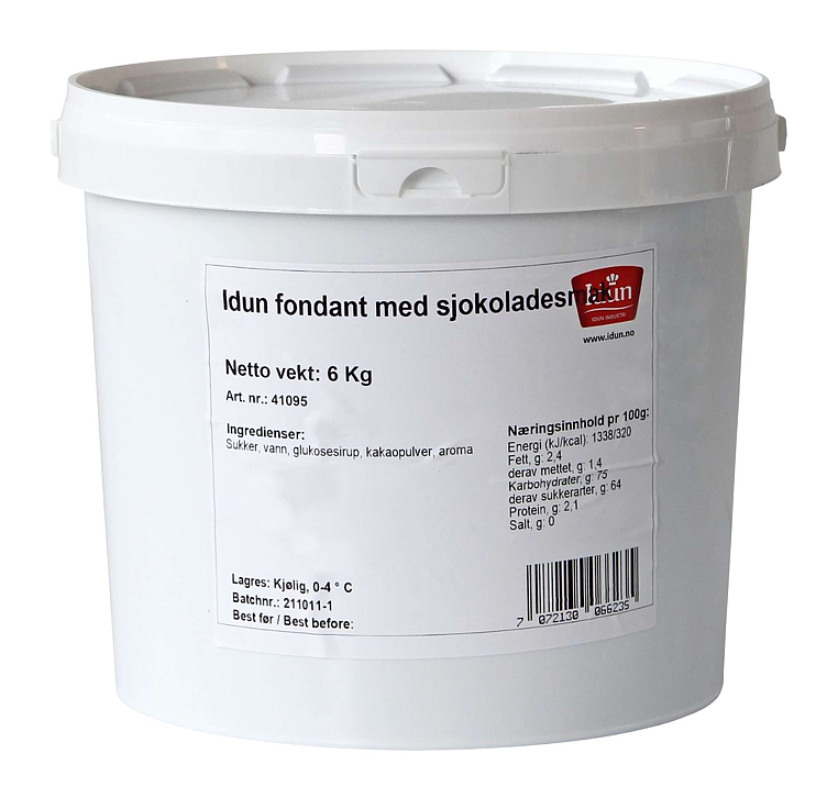 Fondant sjokoladesmak  6kg