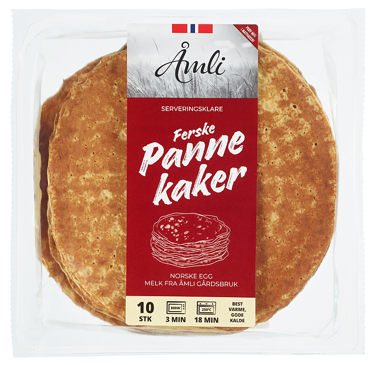 Pannekaker ferdigstekte  10stk