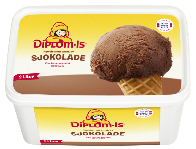 Diplom-is sjokolade  2l