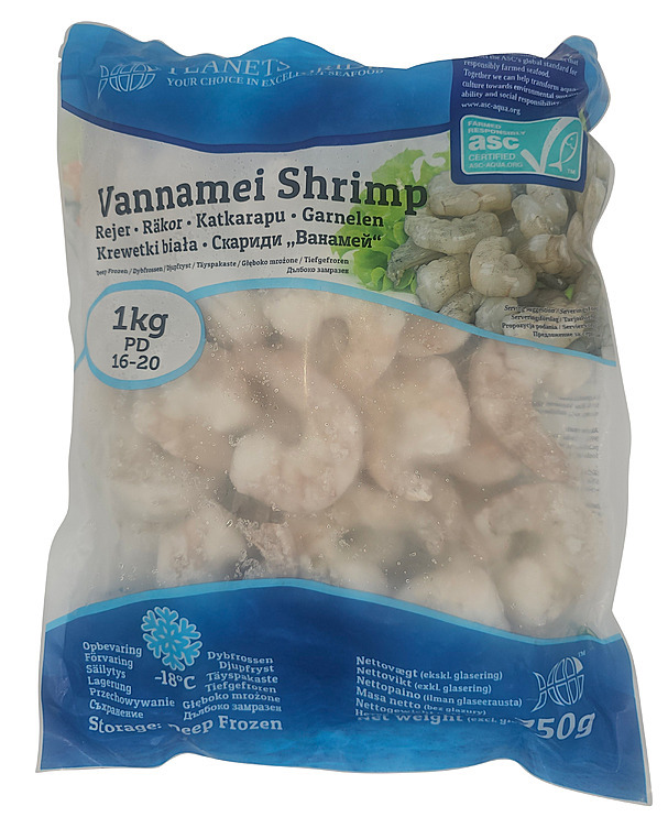 Scampi 16/20 pd uten hale, asc  1kg