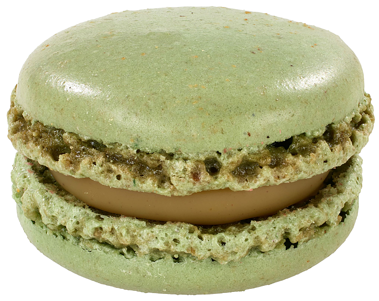 Mini macaron pistachio  72x12g   krt
