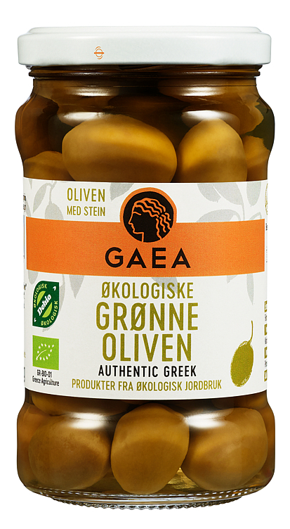 Oliven grønne økol.   300g