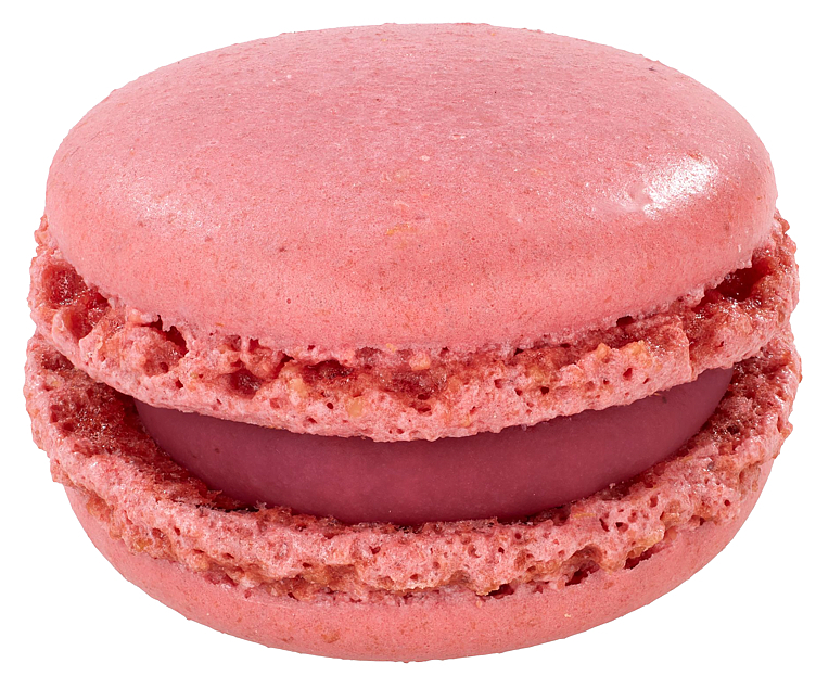 Mini macaron rasberry  72x12g   krt