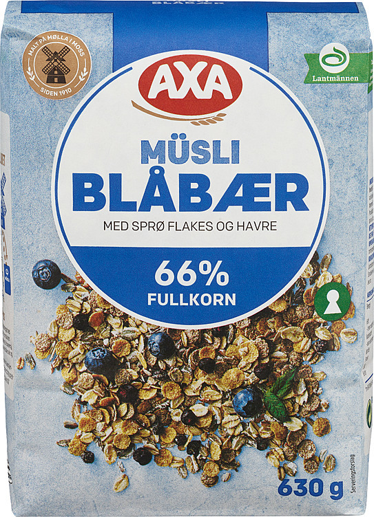 Musli blåbær  630g
