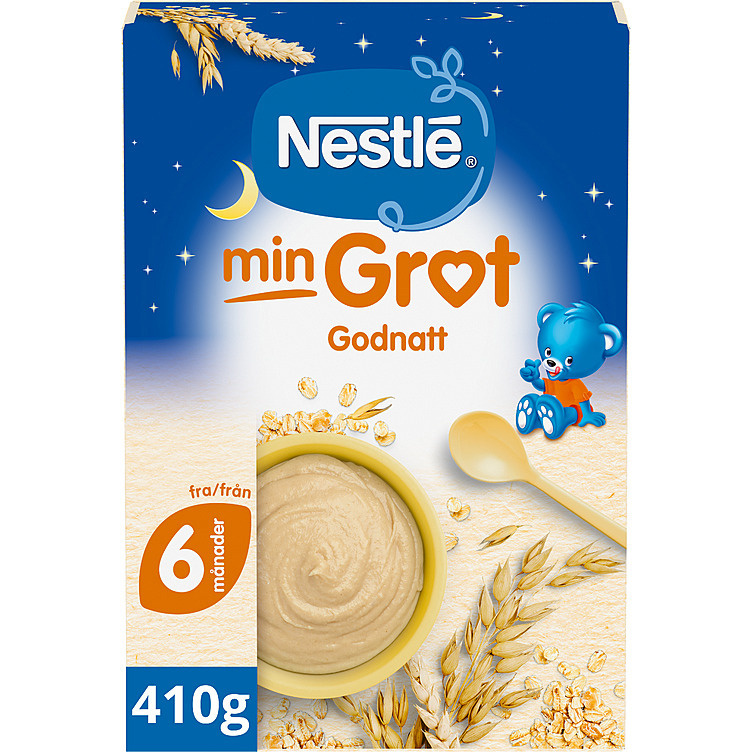 Min fullkornsgrøt god natt 6m  410g