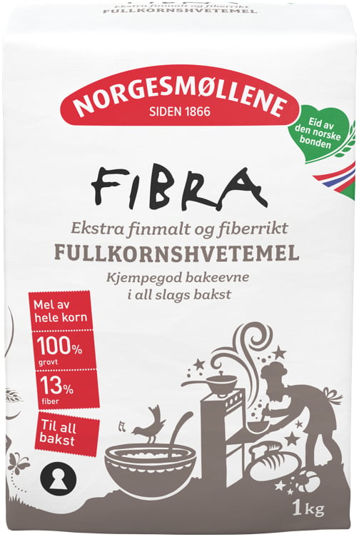 Whole grain wheat flour fibra  1kg