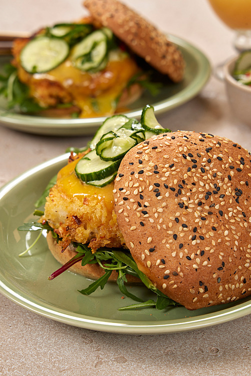 Hamburger bun gourmet sesam  60x63g