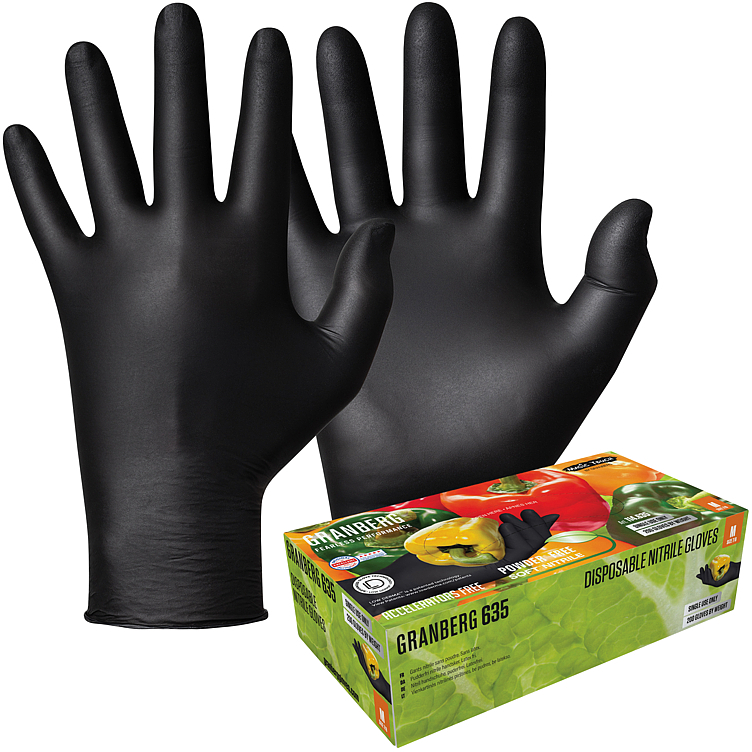 Disposable glove, nitrile, accelerator-free xl  200pce
