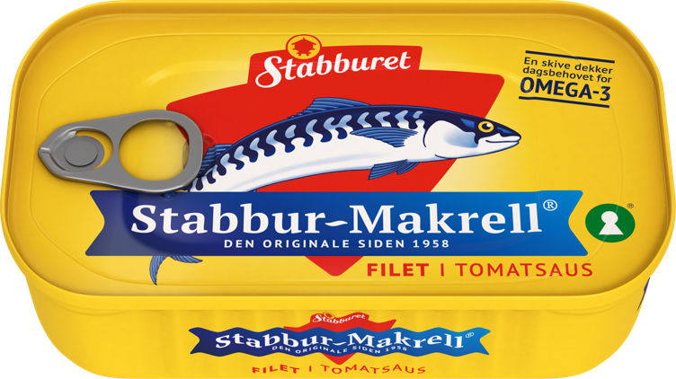 Stabbur-makrell filet i tomat  110g