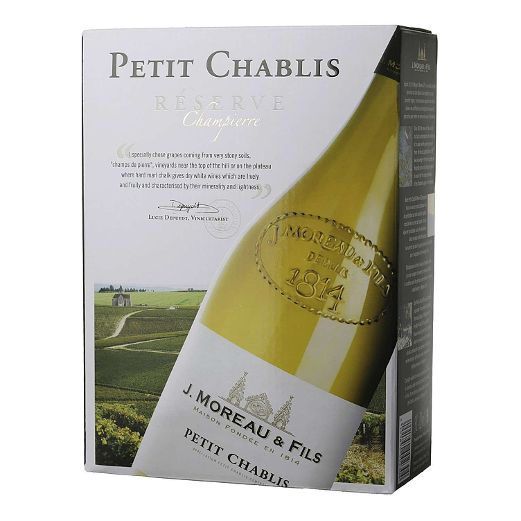 J. moreau petit chablis bib   12%   3l