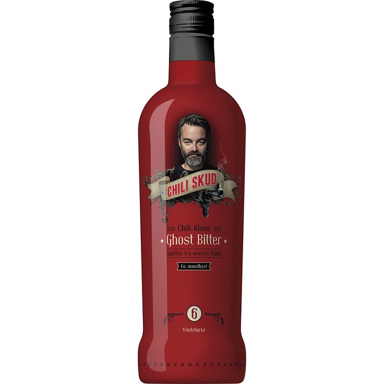 Chili klaus ghost bitter chili skud vindstyrke 6   20%  70cl