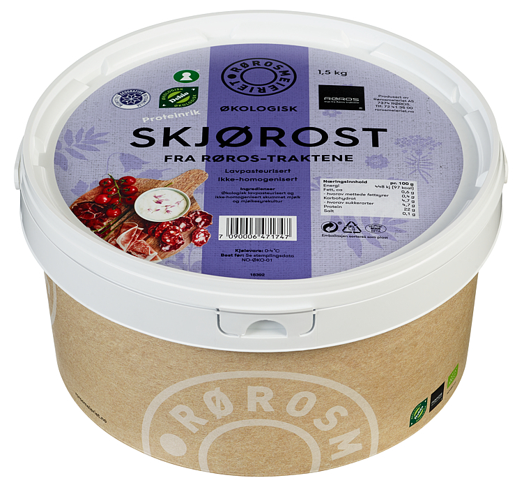 Skjørost fra røros-traktene, spann økol.   1,5kg