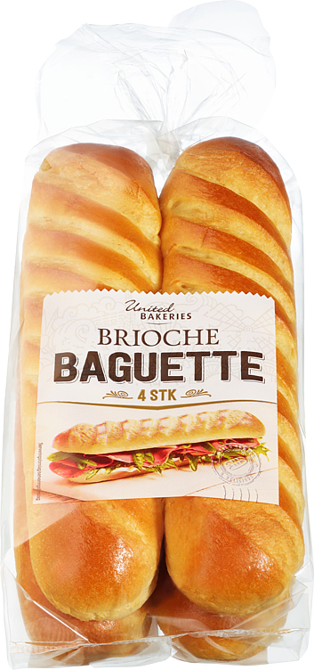 Brioche baguette 4-pcs  340g