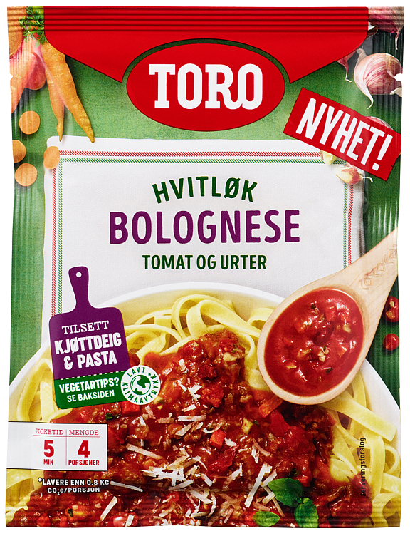 Toro saus hvitløk bolognese  74g