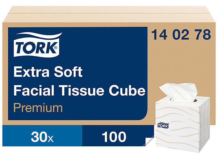 Ansiktsservietter extra soft kube  100stk