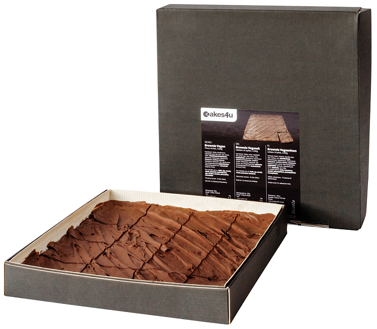 Brownie vegan cake (16 biter)  1280g
