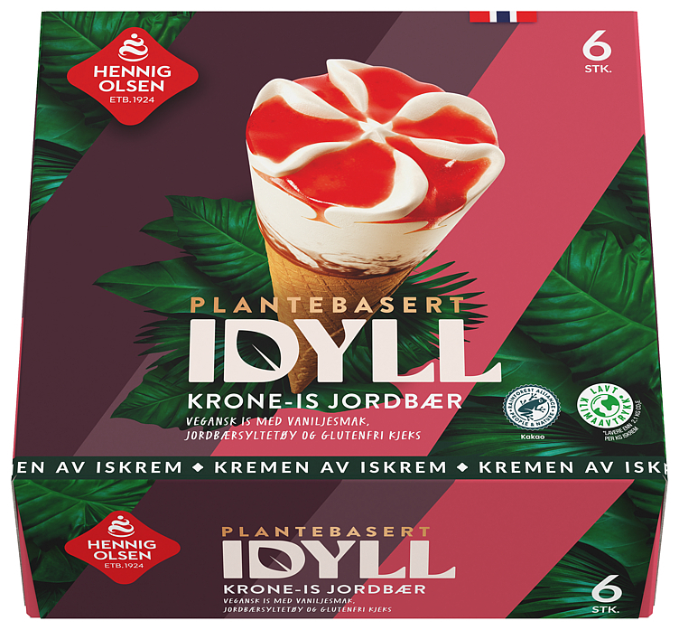 Idyll krone-is strawberry plant based 6pcs   750ml