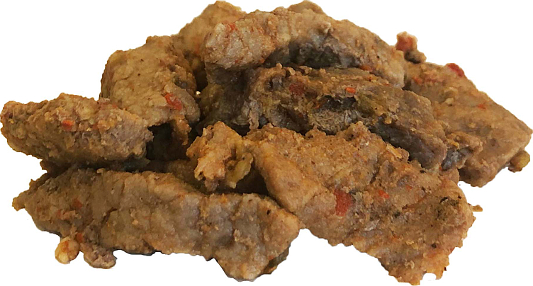 Biffstrimler stekte, naturell  6x1kg