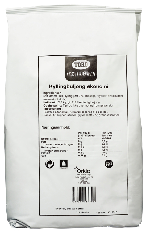 Kyllingbuljong økonomi   2,5kg