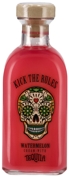 Kick the rules watermelon cream w/tequila   15%   70cl