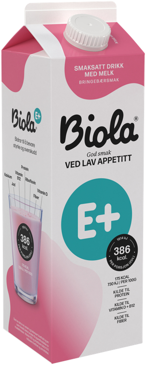 Biola e+ drikke bringebær  1l