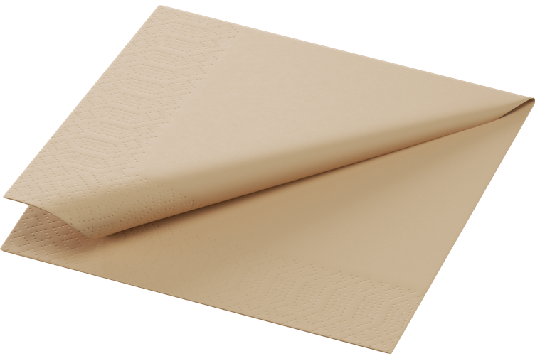 Serviett 2l 24cm natural brun  300stk