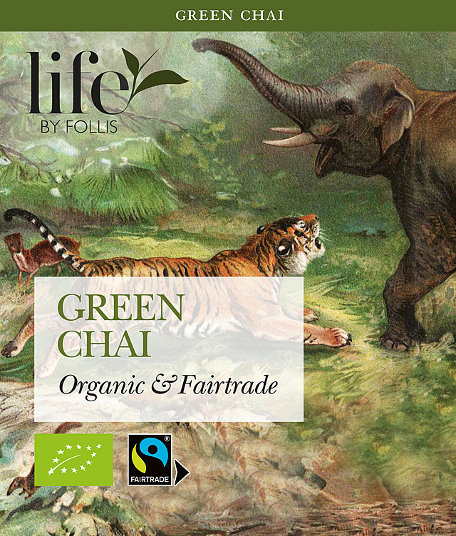 Green chai tea, økologisk & fairtrade  20stk