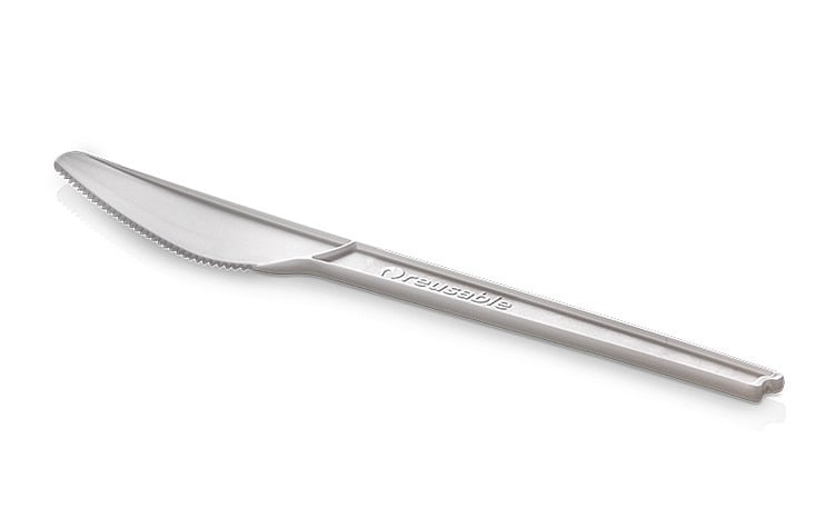 Kniv cpla oppvaskbar hvit 168mm   50stk