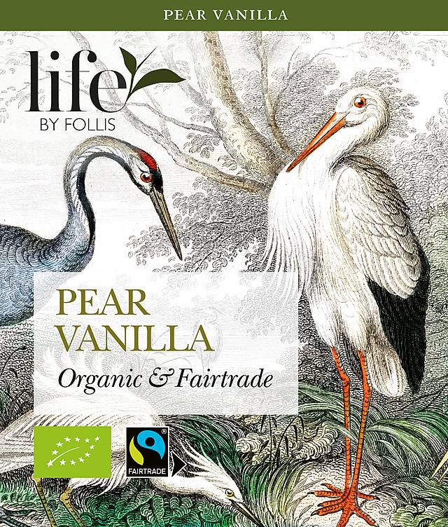 Pear vanilla tea økologisk & fairtrade  20stk