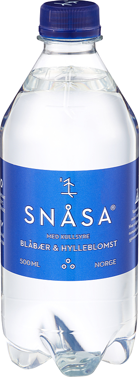 Snåsa min.vann kullsyre blåbær hyllebl.   12x0,5l