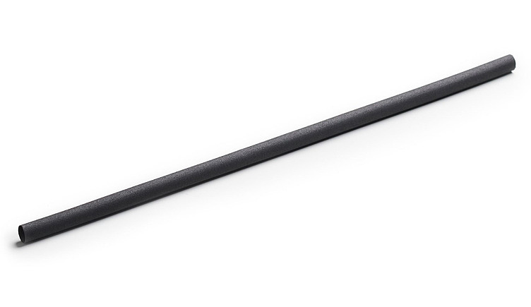 Sugerør basic charcoal black 16x230mm  250stk