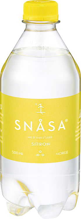 Snåsa naturlig mineralvann sitron   12x0,5l