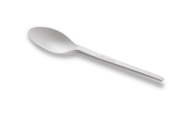 Teskje cpla miljøv.bionedbryt. hvit 12,8cm   50stk