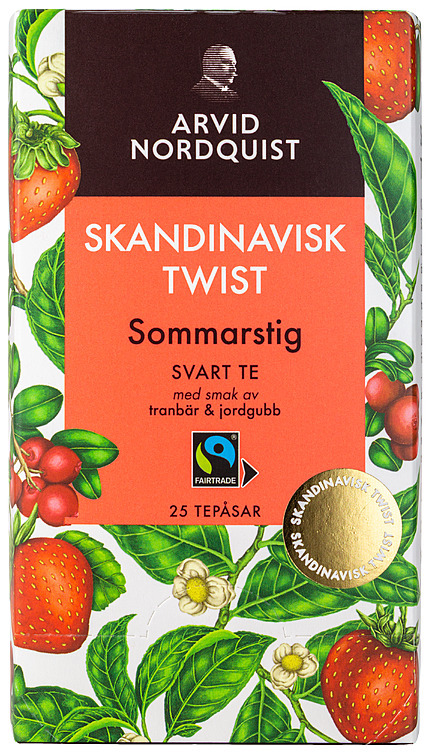 Sommarstig black tea fairtrade  25pcs