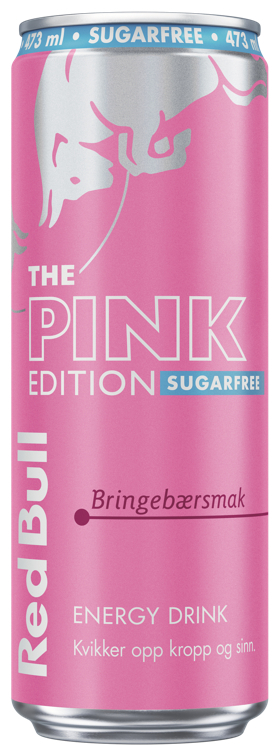 Red bull energi. sukkerf. pink edition brinebærsmak 24x473ml