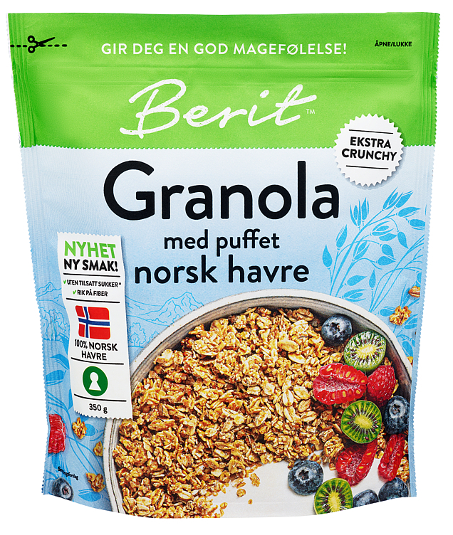 Garnola with puffed norwegian oat  350g