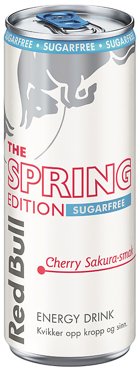 Red bull sukkerfri spring edition cherry sakura   24x250ml