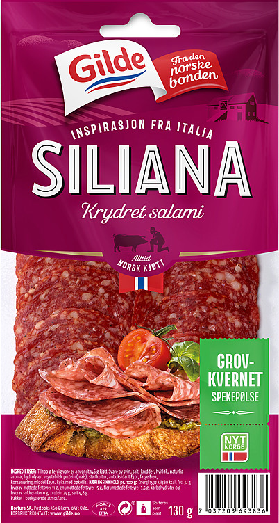 Salami siliana skivet 130g