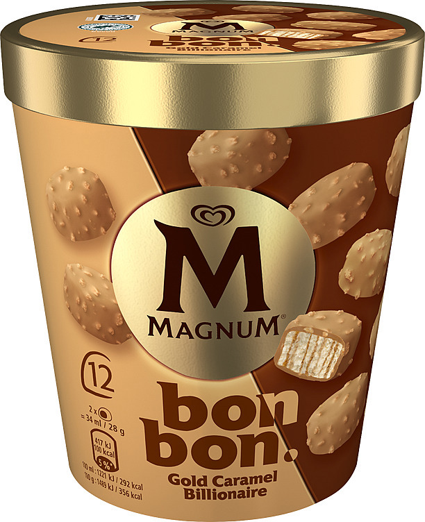 Magnum bonbon gold caramel billionaire  204ml