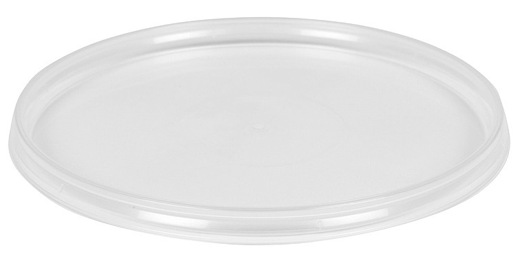 Plastbeger lokk ø122mm klar pp  1414stk